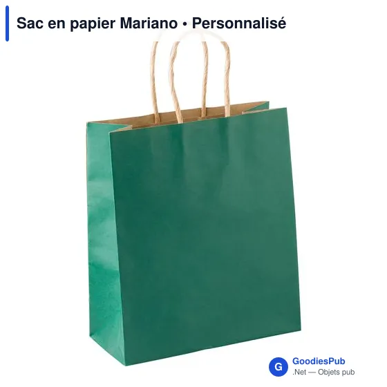 Sac en papier personnalisable avec logo - Mariano - Image 10