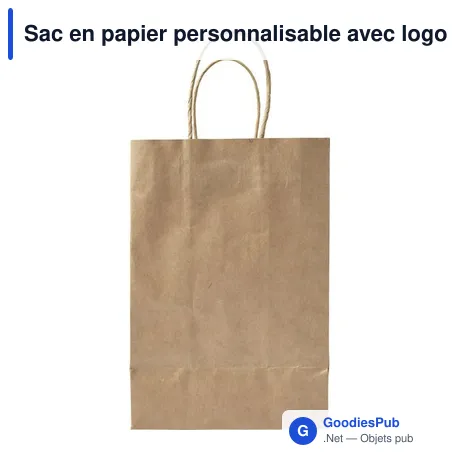 Sac en papier personnalisable avec logo pour entreprises - Mehmet