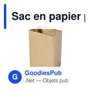 Sac en papier personnalisable avec logo pour entreprises - Mehmet - Miniature 3