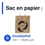 Sac en papier personnalisable avec logo pour entreprises - Mehmet - Miniature 6