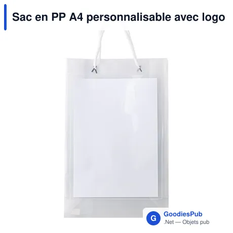 Sac en PP A4 personnalisable avec logo - modèle Vienna