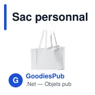 Sac personnalisable en R-PET 110 g/m² 45 x 15 x 33 cm avec logo - R-PET - Miniature 5