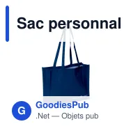 Sac personnalisable en R-PET 110 g/m² 45 x 15 x 33 cm avec logo - R-PET - Miniature 6