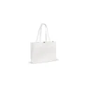 Variante Blanc - Sac en toile personnalisable coton OEKO-TEX® 270 g/m² 45x10x33 cm avec logo - Couleurs