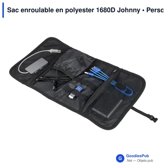 Sac enroulable personnalisable en polyester 1680D avec logo - Image 3