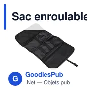 Sac enroulable personnalisable en polyester 1680D avec logo - Miniature 4