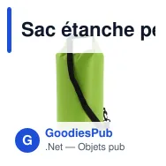 Sac étanche personnalisable 10 L certifié IPX6 avec logo - Ripstop - Miniature 2
