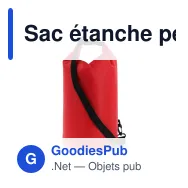 Sac étanche personnalisable 10 L certifié IPX6 avec logo - Ripstop - Miniature 3