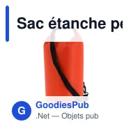 Sac étanche personnalisable 10 L certifié IPX6 avec logo - Ripstop - Miniature 4