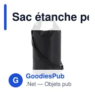Sac étanche personnalisable 10 L certifié IPX6 avec logo - Ripstop - Miniature 7