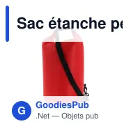 Sac étanche personnalisable 15 L certifié IPX6 avec logo - Ripstop - Miniature 2