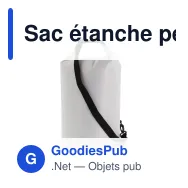 Sac étanche personnalisable 15 L certifié IPX6 avec logo - Ripstop - Miniature 4