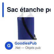 Sac étanche personnalisable 15 L certifié IPX6 avec logo - Ripstop - Miniature 7