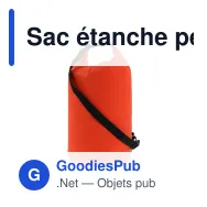 Sac étanche personnalisable 15 L certifié IPX6 avec logo - Ripstop - Miniature 8