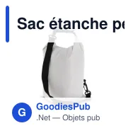 Sac étanche personnalisable 5 L certifié IPX6 avec logo - Ripstop - Miniature 2