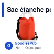 Sac étanche personnalisable 5 L certifié IPX6 avec logo - Ripstop - Miniature 4