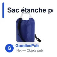 Sac étanche personnalisable 5 L certifié IPX6 avec logo - Ripstop - Miniature 6