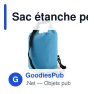 Sac étanche personnalisable 5 L certifié IPX6 avec logo - Ripstop - Miniature 7