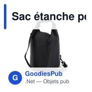 Sac étanche personnalisable 5 L certifié IPX6 avec logo - Ripstop - Miniature 8