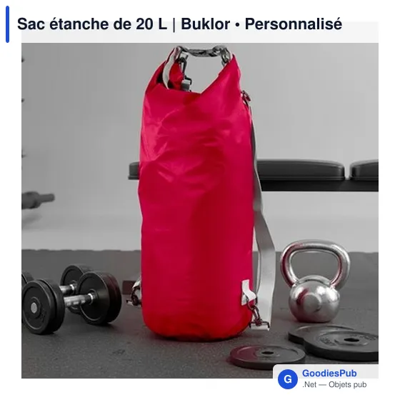 Sac étanche personnalisable 20 L avec logo | Buklor - Image 11