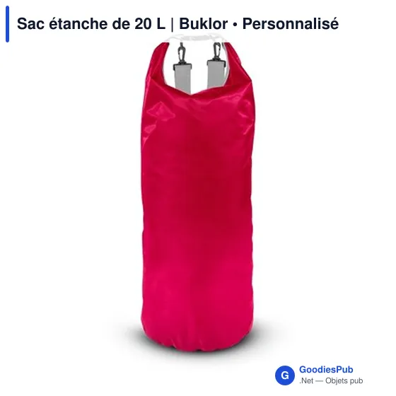 Sac étanche personnalisable 20 L avec logo | Buklor - Image 12