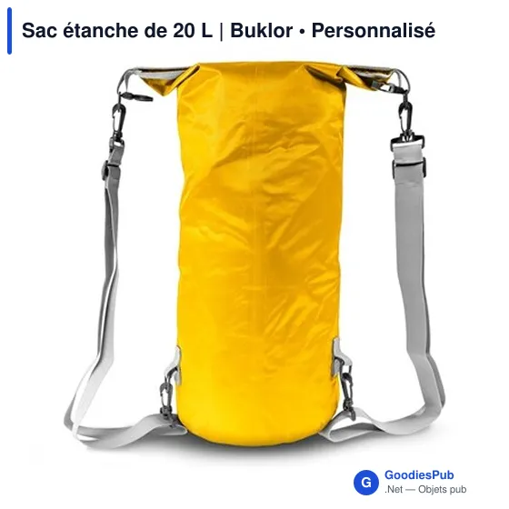 Sac étanche personnalisable 20 L avec logo | Buklor - Image 5