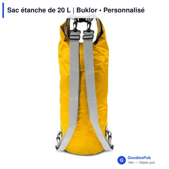 Sac étanche personnalisable 20 L avec logo | Buklor - Image 7