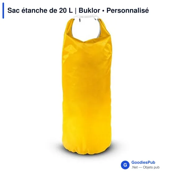 Sac étanche personnalisable 20 L avec logo | Buklor - Image 8