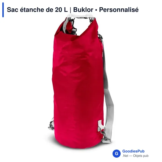 Sac étanche personnalisable 20 L avec logo | Buklor - Image 10