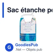 Sac étanche personnalisable 2,5 L IPX6 imprimé sur mesure avec logo - Full color - Miniature 2