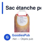 Sac étanche personnalisable 5 L IPX5 imprimé sur mesure avec logo - Full color - Miniature 2