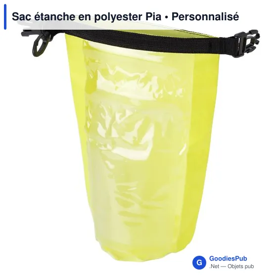 Sac étanche personnalisable en polyester Pia avec logo - Image 12