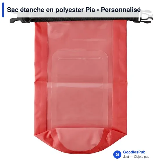 Sac étanche personnalisable en polyester Pia avec logo - Image 7
