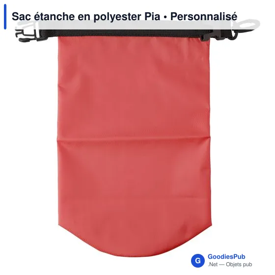 Sac étanche personnalisable en polyester Pia avec logo - Image 8