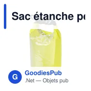 Sac étanche personnalisable en polyester Pia avec logo - Miniature 9