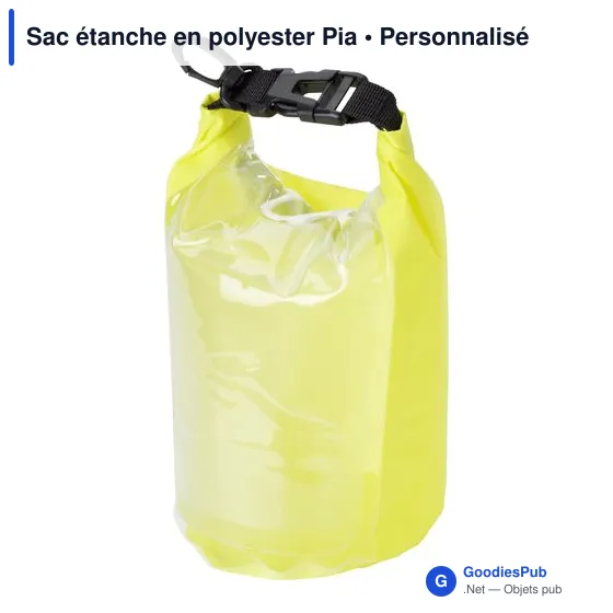 Sac étanche personnalisable en polyester Pia avec logo - Image 9
