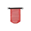 Variante rouge - Sac étanche personnalisable en polyester Pia avec logo