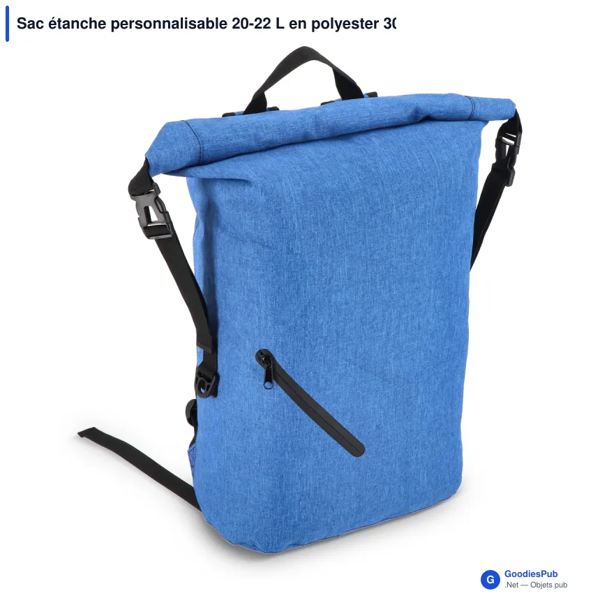 Sac étanche personnalisable 20-22 L en polyester 300D avec logo - Outdoor - Image 3