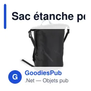 Sac étanche personnalisable 20-22 L en polyester 300D avec logo - Outdoor - Miniature 4
