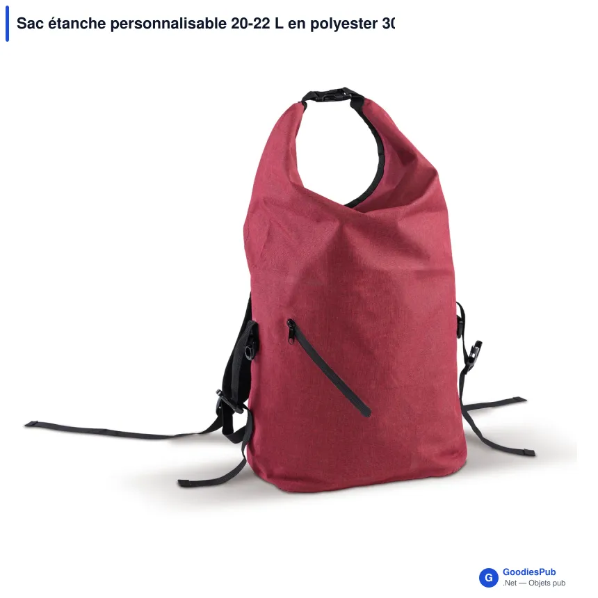 Sac étanche personnalisable 20-22 L en polyester 300D avec logo - Outdoor - Image 5