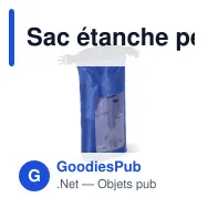 Sac étanche personnalisable Ripstop 2 L pour téléphone avec logo - IPX6 - Miniature 3