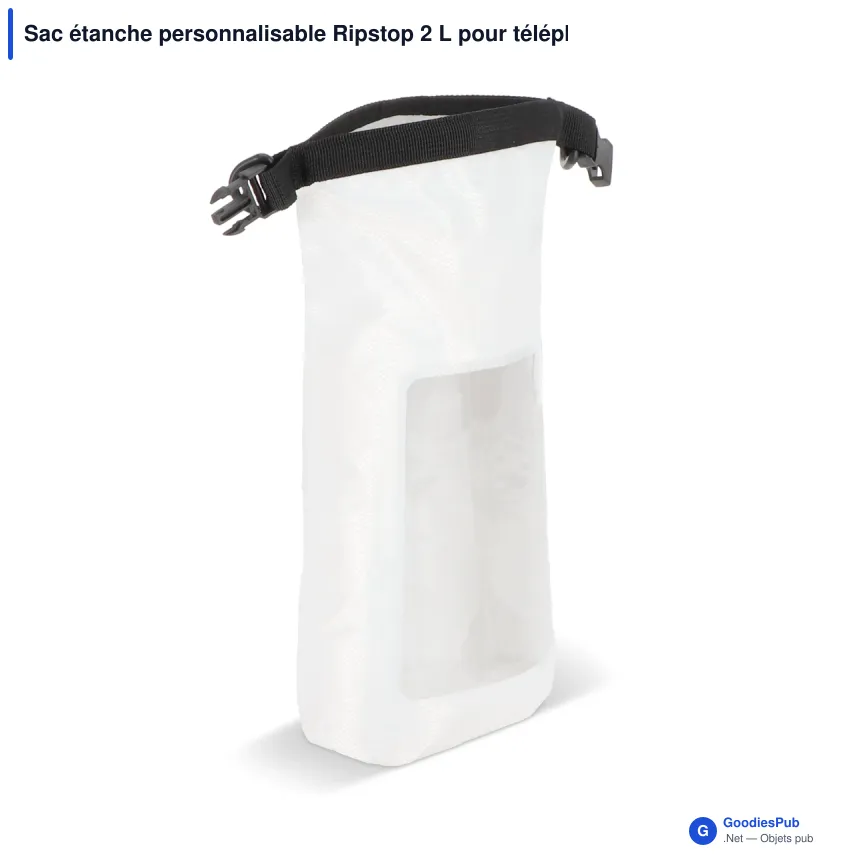 Sac étanche personnalisable Ripstop 2 L pour téléphone avec logo - IPX6 - Image 5