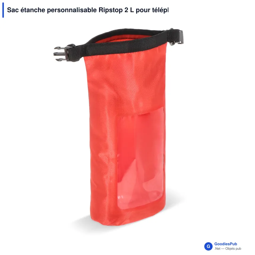 Sac étanche personnalisable Ripstop 2 L pour téléphone avec logo - IPX6 - Image 6