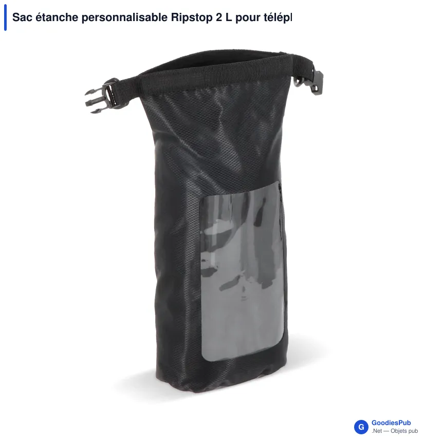 Sac étanche personnalisable Ripstop 2 L pour téléphone avec logo - IPX6 - Image 8