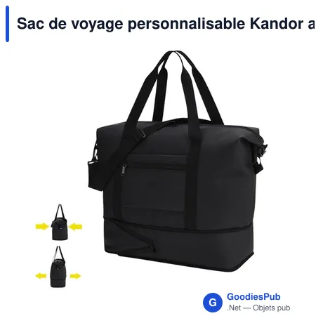 Sac de voyage personnalisable Kandor avec logo