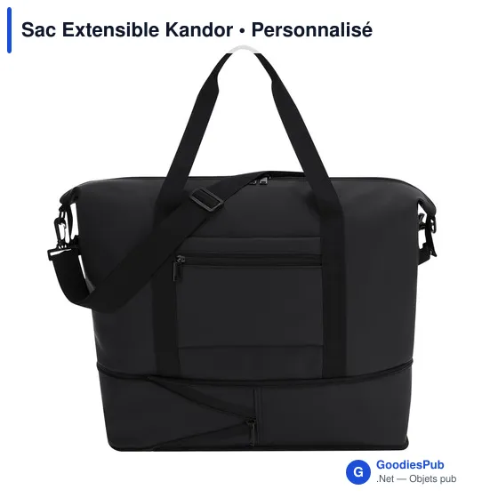 Sac de voyage personnalisable Kandor avec logo - Image 2