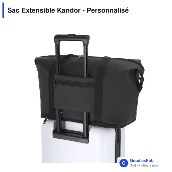 Sac de voyage personnalisable Kandor avec logo - Image 8