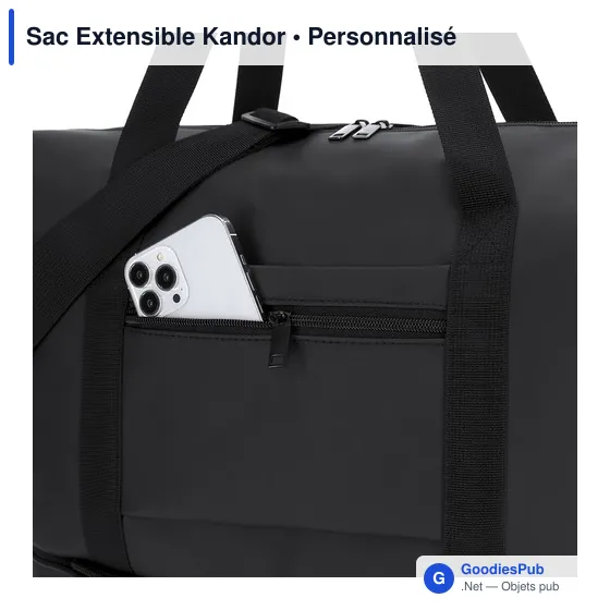Sac de voyage personnalisable Kandor avec logo - Image 9