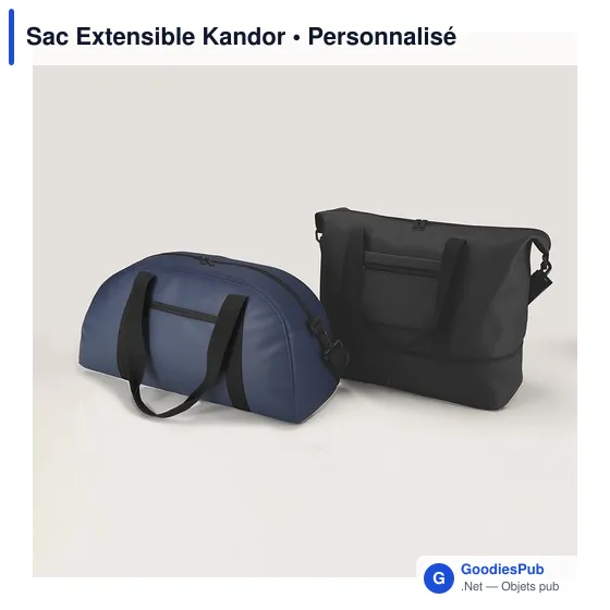Sac de voyage personnalisable Kandor avec logo - Image 10