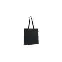Variante Noir - Tote bag personnalisable en coton équitable Fairtrade 38x10x42 cm avec logo - Couleurs